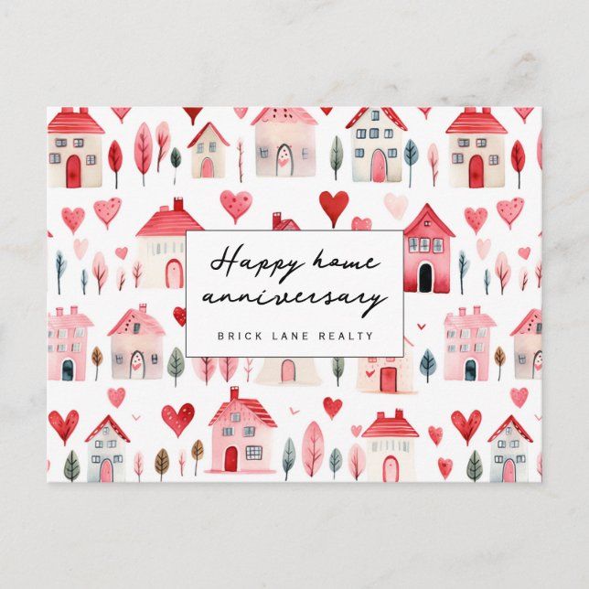 Carte Postale Joyeux Anniversaire de Maison Maison Mignonne Mais (Devant)