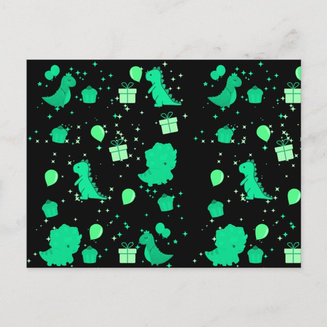 Carte Postale Joyeux anniversaire de nuit (Devant)