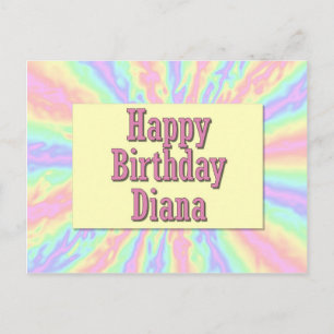 Carte Postale Joyeux anniversaire Diana