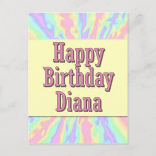 Carte Postale Joyeux anniversaire Diana