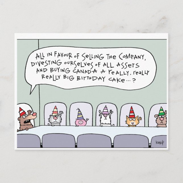 Carte Postale Joyeux anniversaire du Canada! par harrop - 150-12 (Devant)