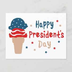 Carte Postale Joyeux anniversaire du président cône de glace pat