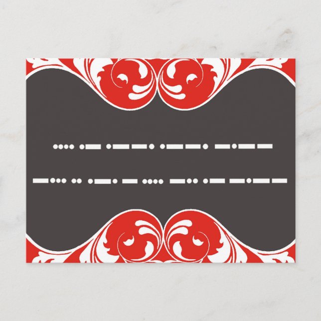 Carte Postale Joyeux Anniversaire en Code Morse 2 (Devant)