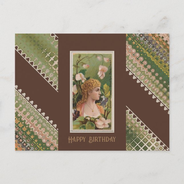 Carte Postale Joyeux Anniversaire Floral Beauties (Devant)