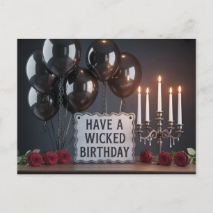 Carte Postale Joyeux Anniversaire Gothique : 'Passe un Anniversa