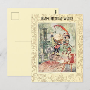 Carte Postale Joyeux anniversaire Humpty Classic Nursery Rhymes