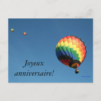 Carte Postale Joyeux anniversaire international ! Langue de Pers