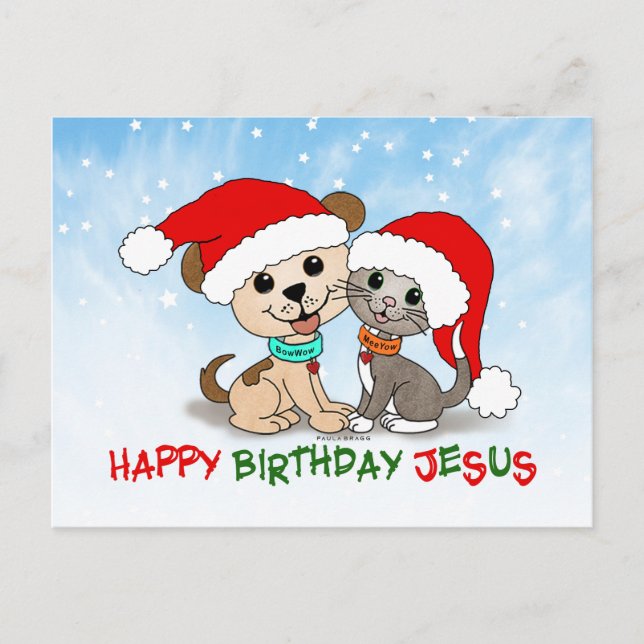 Carte Postale Joyeux Anniversaire Jésus (Devant)