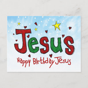 Carte Postale Joyeux anniversaire Jésus