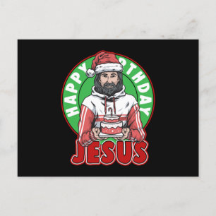Carte Postale Joyeux anniversaire Jésus Cake Xmas Merry Christma
