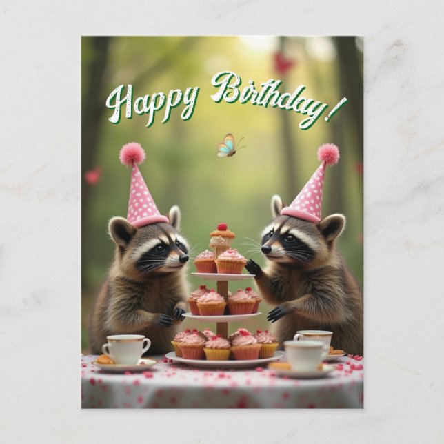 Carte Postale Joyeux anniversaire masqué ! (Devant)