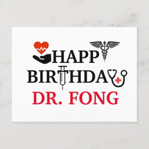 Carte Postale Joyeux anniversaire - Médecin Santé Médicale