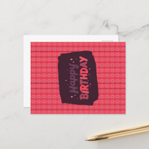 Carte Postale Joyeux Anniversaire Ornements Suspendus Verticaux