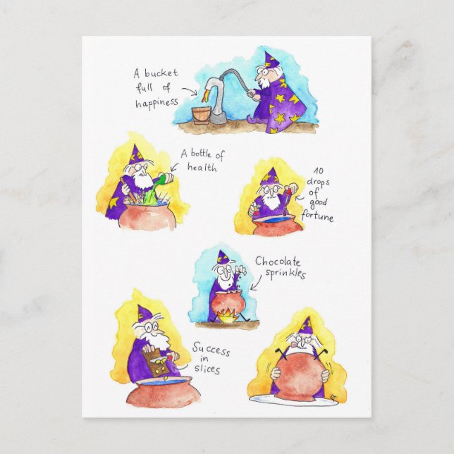 Carte postale Joyeux anniversaire par Nicole Janes (Devant)