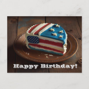 Carte Postale Joyeux anniversaire patriotique