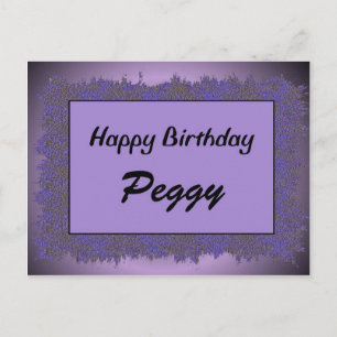 Carte Postale Joyeux Anniversaire Peggy