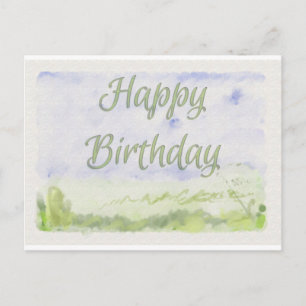 Carte Postale Joyeux Anniversaire (Peint)