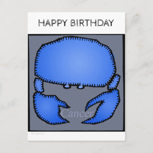 Carte Postale Joyeux Anniversaire Personnalisé Signes Zodiac Can