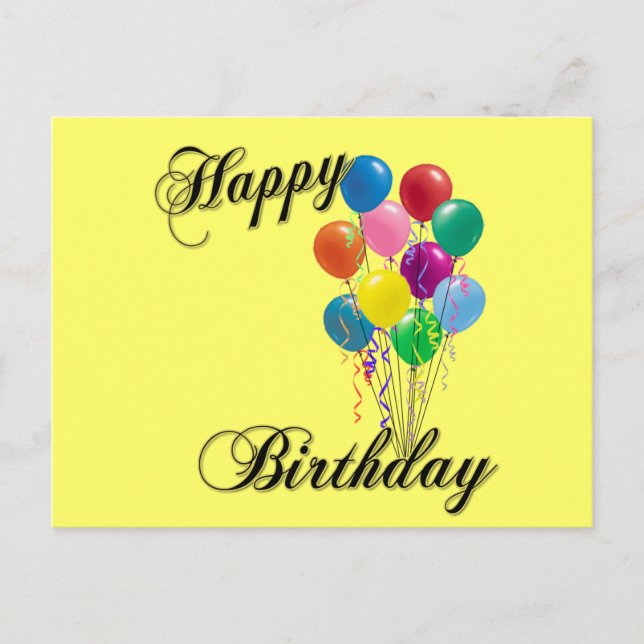 Carte Postale Joyeux anniversaire - Personnaliser (Devant)