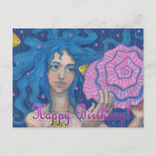 Carte Postale "Joyeux anniversaire" petit imaginaire sous-marin 