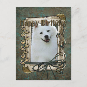 Carte Postale Joyeux Anniversaire - Pierres - Esquimau américain