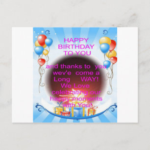 Carte Postale Joyeux anniversaire pour vous