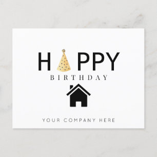 Carte Postale Joyeux Anniversaire Professionnel Immobilier