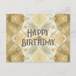 Carte Postale Joyeux Anniversaire Registre taché de café