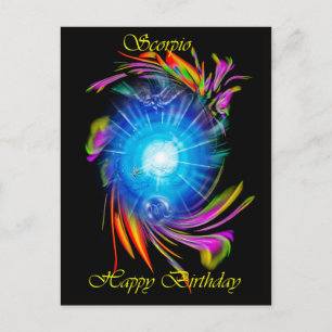 Carte Postale Joyeux Anniversaire Scorpio