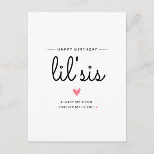 Carte Postale Joyeux Anniversaire Sœur   Toujours Ma Sœur, Pour 