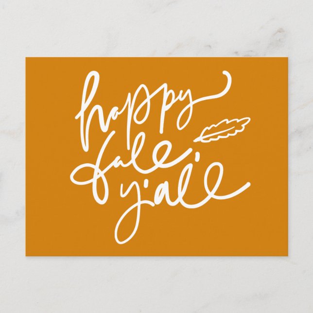 Carte Postale Joyeux Automne à tous (Devant)