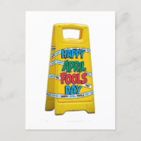 Joyeux avril fools jour plastique jaune signe