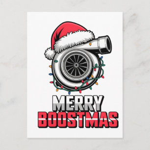 Carte Postale Joyeux Boostmas Boost amateur Santa Turbo Noël