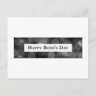 Carte Postale Joyeux Boss's Day (bokeh)