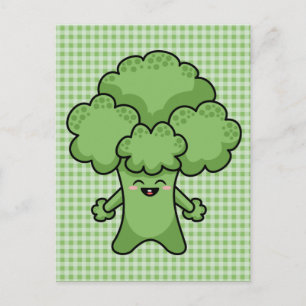 Carte Postale Joyeux Brocoli vert