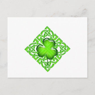 Carte Postale Joyeux cadeau St. Patrick's Day Clover