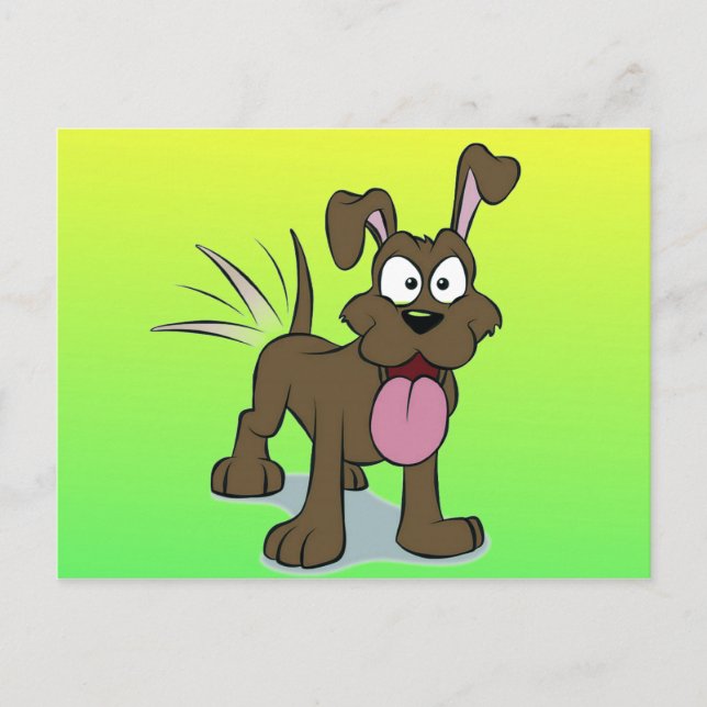 Carte Postale Joyeux chien (Devant)