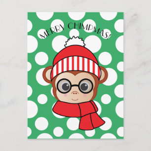 Carte Postale Joyeux Chimpmas