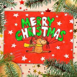 Carte postale Joyeux Christmas Reindee par Nicole 