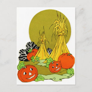 Carte Postale Joyeux Citrouilles d'automne