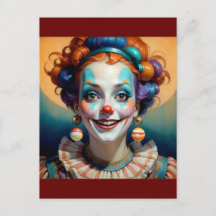 Carte Postale joyeux clown