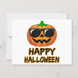 Carte Postale Joyeux costume d'Halloween drôle Citrouille