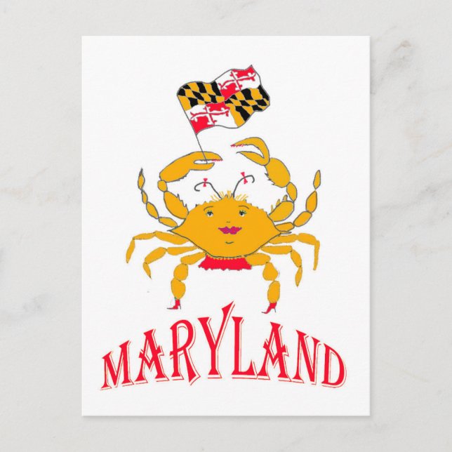 Carte Postale Joyeux crabe du Maryland (Devant)
