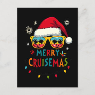 Carte Postale Joyeux Cruisemas 2025 Noël Père Noël Renne