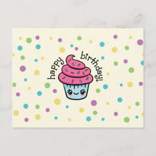 Carte postale Joyeux Cupcake