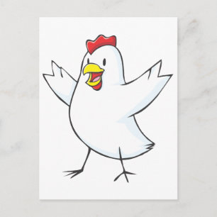 Carte Postale Joyeux Dessin De Poulets Hen