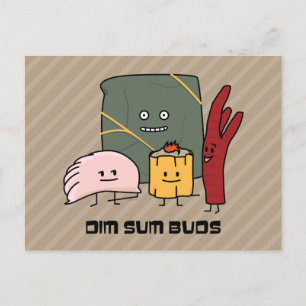 Carte Postale Joyeux Dim Sum Buds