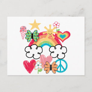 Carte Postale Joyeux Doodles