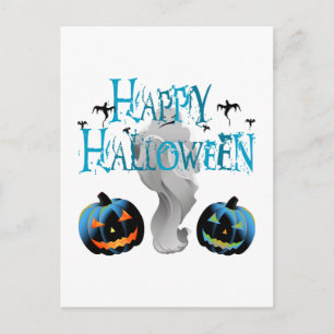 Carte Postale Joyeux fantôme d'Halloween - Costume d'Halloween C