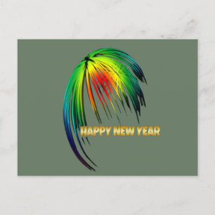 Carte Postale Joyeux feu d'artifice du Nouvel An